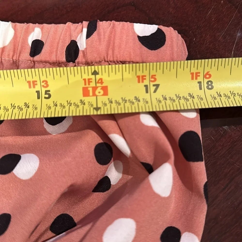 Pink Black Polka Dot Strapless Split Leg Jumpsuit Party S…